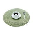 thumbnail image 1 of Round Weave Placemat Cotton Thread Thicker Cloth mat Cotton thread thicker Dining Table Mat Disc Pads Bowl Pad Coasters, 1 of 5