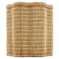 thumbnail image 6 of Erika Scalloped Natural Rattan Side Table in Natural, 6 of 8