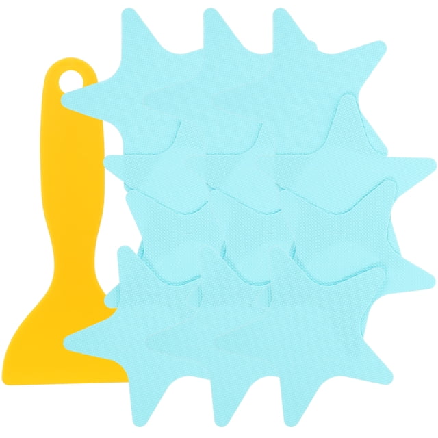 1 juego de calcomanías antideslizantes Pegatinas de baño de baño Estrella decorativa calcomanías adhesivas