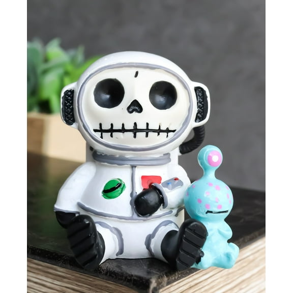 Furrybones Cosmo The Space Explorer Astronaut With ET Alien Furry Bone Figurine