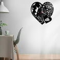 thumbnail image 4 of simhoa LED Vinyl Wall Clock with Couple Pattern Clocks Night Lamp Wall Art with Battery Mode, 4 of 8