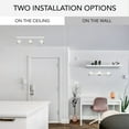 thumbnail image 6 of Globe Electric 22" 3-Light Matte White Plug-in Track Lighting, 6 of 11