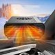 thumbnail image 3 of Portable Car Heater, Car Fan Heater Defroster 2-in-1 Car Heater & Cooling Fan Defroster, 360 Rotatable Car Windscreen Demister Plug Cigarette Lighter, 3 of 5