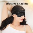 thumbnail image 2 of Paquete de 2 máscaras para dormir, máscara de ojos de satén suave y sedoso para mujeres y hombres, venda de sombreado eficaz para dormir con correa elástica, 2 of 5