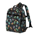 thumbnail image 2 of Robot and Dogs Black Pattern Cute School Backpack Bag for School with Padded Back and Adjustable Shoulder Straps 15.25"x11.5"x5.25", 2 of 5