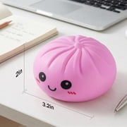 Mystery giant dumpling squishy, rainbow stress balls with steamer, stretchy toy for holiday gifts.