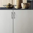 thumbnail image 3 of Goo-Ki 3.8''/5'' Double Hole Centers Matt Black Cabinet Pull, Modern Handle Minimalist Drawer Handle Wardrobe Cabinet Door Handle, 6 Pack, 3 of 5