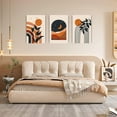 thumbnail image 6 of Boho Wall Art Prints Boho Wall Decor Mid Century Modern Wall Art Set of 3,Geometric Natural Artwork Prints Black Beige Terracotta Minimalist Art for Living Room Bathroom Bedroom Decor 12"x16", 6 of 13