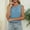 Sky Blue, variant on Fznquz Summer Women's Tank Tops Work Dressy Tank Top Gray 2026 Keyhole Neck Linen Women Tops
