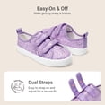 thumbnail image 2 of DREAM PAIRS Girls' Sneakers, Toddler Canvas Shoes with Hook-and-Loop Closure, Lightweight Breathable Casual Shoes with Playful Design, 2 of 5