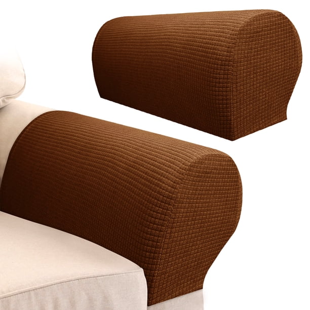 2 paquetes de fundas elásticas para reposabrazos, fundas para brazos de sofá para sillas, sofá, sillón antideslizante, fundas para muebles, fundas para sillón reclinable, protector de reposabrazos par Muyoka Hogar