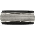 thumbnail image 5 of Titanium/Silver Two-Tone Edward Mirell Black Ti & Sterling Silver Inlay Laser Polished Wave Ring (Size 9.5) Made In United States emr298-9.5, 5 of 6