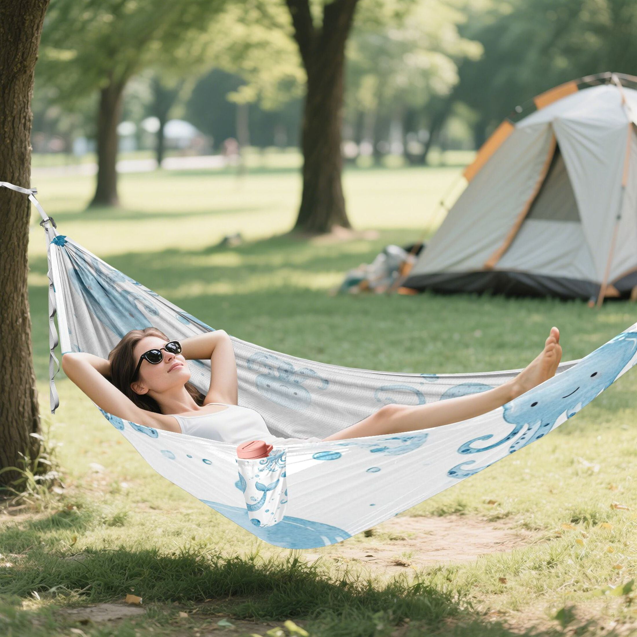 Hammock Camping Hammock Nylon Portable Hammock Travel Camping Hammock Cool Whale