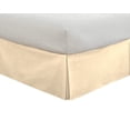 thumbnail image 2 of D.N.G. BEDDINGS 1 Piece Split Corner Tailored Bed Skirt, 12 Inch Deep Pocket, 800 Thread Cotton 100% Egyptian Cotton, Full Size (54" x 75") Inch, Solid Ivory, 2 of 3