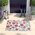thumbnail image 2 of Pioneer Flower Floral Print Flannel Non Slip Door Rugs,Washable Door Mats Indoor,Decorative Door Mats,Dirt-Resistant and Absorbent Doormat for Entrance,Bedroom,Kitchen,Bathroom,23.5"x16", 2 of 5