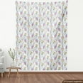 thumbnail image 4 of Abstract Fabric by the Yard, Vibrant Tones Colored Different Floral Pattern Theme Image, Decorative Upholstery Fabric for Chairs & Home Accents, Multicolor by Ambesonne, 4 of 5