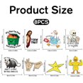 thumbnail image 5 of 8 funny emoticon car air freshener set-hanging novelty freshener, with skull, duck design, humorous car accessories decoration, cute air freshener gift, suitable for men and women, 5 of 5