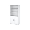 thumbnail image 1 of BBF Easy Office Collection - Bibliothèque - 5 Tablettes - 2 Portes - Bois d'Ingénierie - Blanc Pur, 1 of 6