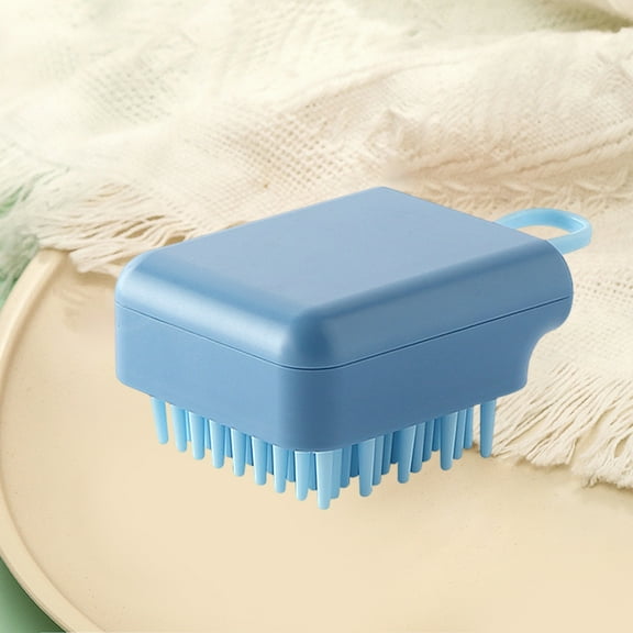 SPOORYYO Shampoo Massage Brush with Soft and Hard Bristles for Scalp Care and Hair Washing