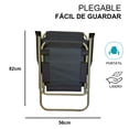 thumbnail image 3 of Silla Plegable de Playa CJR Camping Exterior Resistente y Cómoda azul marino, 3 of 6