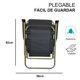 thumbnail image 3 of Silla Plegable de Playa CJR Camping Exterior Resistente y Cómoda azul marino, 3 of 6