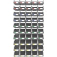 thumbnail image 4 of DJC Supply Heavy duty thermoplastic storage bin organizer, Stackable, Hangable, Side-connect (GREY (2 PACK), MEDIUM 5.9" X 9.4" X 4.9"), 4 of 4