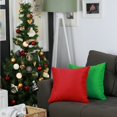 thumbnail image 3 of Christmas Colors Solid Decorative Throw Pillow Square Set of 2, 3 of 5