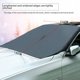 thumbnail image 2 of Parasol con imán para coche, protector solar para parabrisas de vehículo, cubierta de tela recubierta de plata de fábrica de nieve, a prueba de heladas, protección de privacidad, protección, 2 of 5