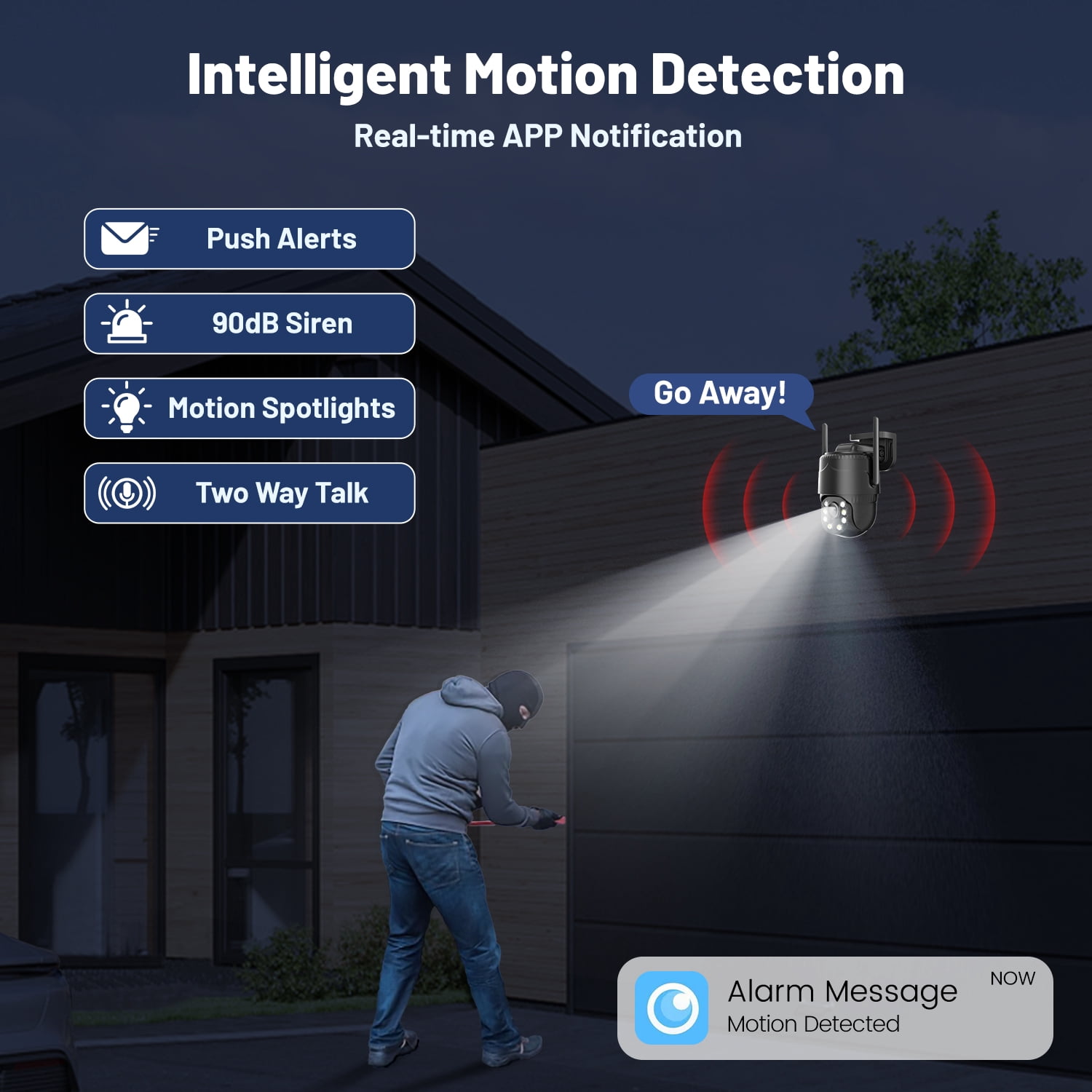 Runofast 4G LTE Cellular Security Camera Wired Indoor/Outdoor, No WiFi Security Cameras Plug-in for 24/7 Recording (Black)