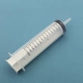 thumbnail image 1 of Reusable Large Plastic Measuring Syringe for Hydroponics Nutrient Monitoring 100-200ml White, 1 of 4
