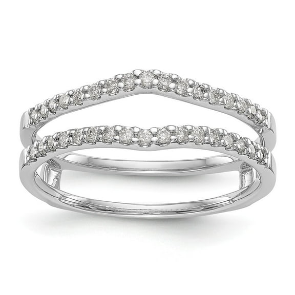 14K White Gold Ring Band Wedding Diamond, Lab Grown Round
