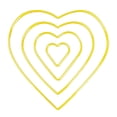 thumbnail image 1 of 4 Aros de Macramé de Alambre con Forma de Corazón, Aros Florales de Metal Dorado, de Hierro para Manualidades, Joyería Y Decoración Hecha a Mano., 1 of 9