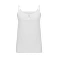 thumbnail image 4 of LYXSSBYX Blouses for Women Short Sleeve Women's Casual Solid Color Sleeveless Crew Neck Top, 4 of 6