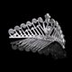 thumbnail image 5 of Bride Bridesmaids Heart Shape Rhinestone w/ Comb Pin for Wedding Party Zulema Tiara, 5 of 6