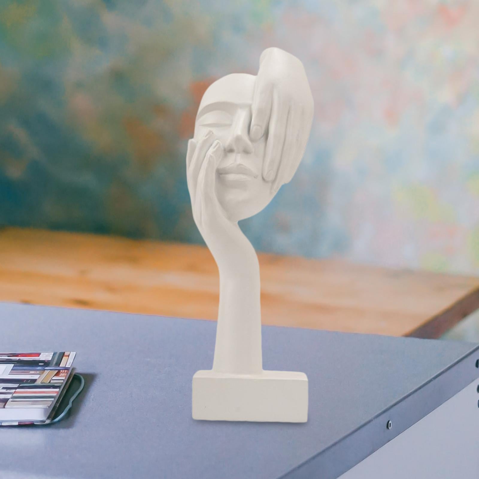 Women Face Art Statue Thinker Statues Resin Thinker Lady