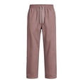thumbnail image 6 of Dresfit Mens Wide Leg Sweatpants Drawstring Baggy Pants Straight Leg Big and Tall Lightweight Sweat Pants Open Bottom Solid Athletic Joggers with Pockets S, 6 of 7