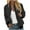 Black, variant on Womens Bomber Jacket Long Sleeve Zip Up Floral Outerwear Lightweight Loose Casual Fall Street Style Coats with Pockets