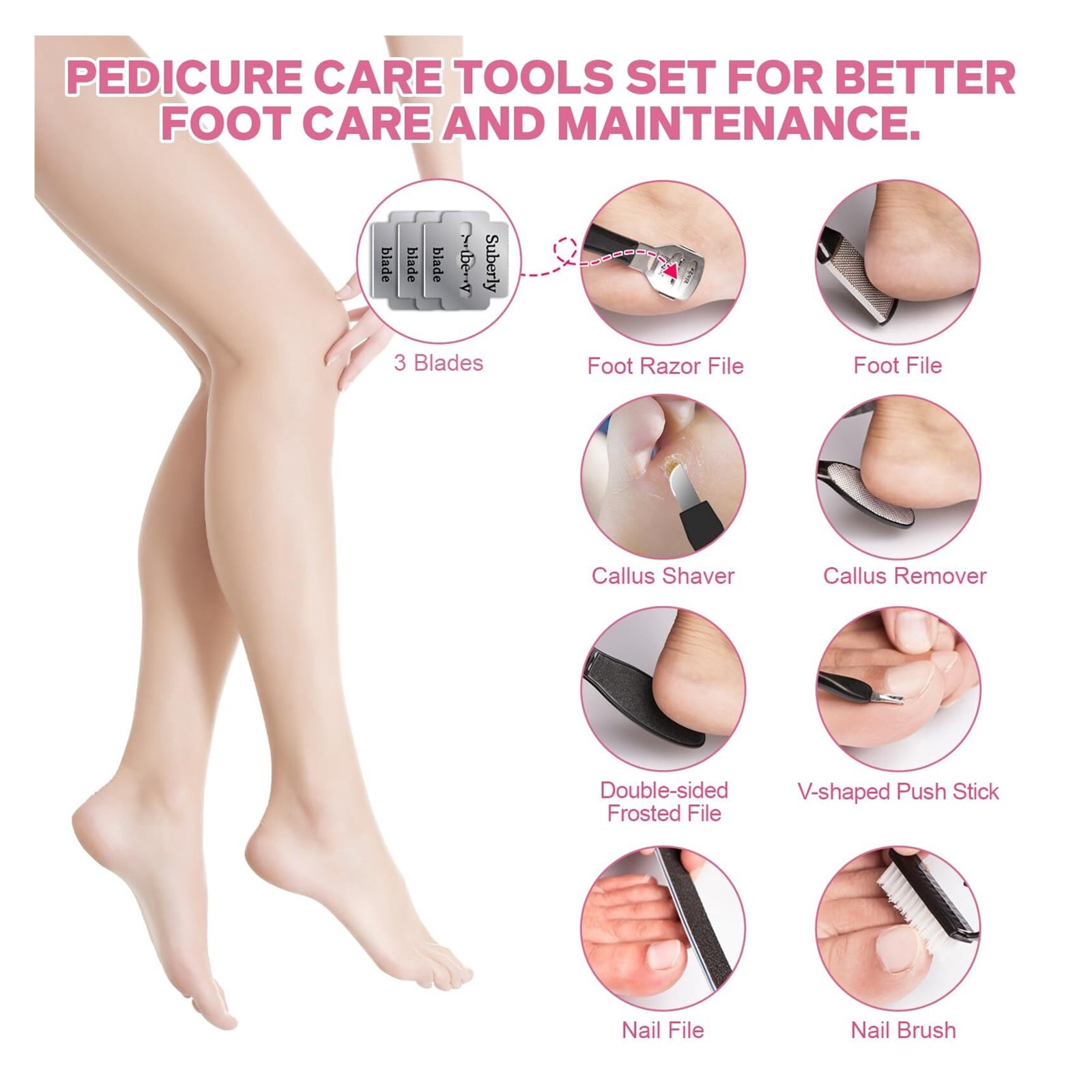 Electric Foot File - Callus Remover for Feet, Adjustable 3 Speed Foot Callus Remover with 16 in 1 Pedicure Tools Professional Foot Care, to Remove Dead Skin and Calluses Hard Skin Dry Cracks (Black)