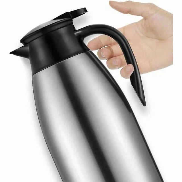 Insulated Pitcher Stainless Steel Coffee Carafe Double Wall Insulated Coffee and Tea Carafes 2L Thermos Coffee Maker