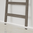 thumbnail image 4 of Ballucci 5-Tier Wall-Leaning Rack, Blanket Stand Ladder Shelf, 20 Inch Wide, Modern Rustic Look Wooden Style, For Entryway Living Room Bathroom, Brushed Grey, 4 of 4