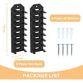 thumbnail image 5 of 2 Pack Hat Organizer for Baseball Caps,Hat Rack for Wall, Compact Hat Storage Display Holder,Hold Up to 16 Hats,Hat Hanger Strong Adhesive/Wall Drilled for Door,Bedroom,Closet, 5 of 6