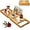 Natural, variant on WarmHaven Luxury Bathtub Caddy Tray for Tub - Foldable Bamboo Bath Table Tray with Book and Wine Glass Holder, Expandable Bathroom Accessories for Spa or Reading Lite Style,Black