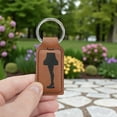 thumbnail image 5 of Keychain - Rectangle - Leg Lamp - Leather, 5 of 6