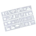 thumbnail image 1 of jifeng 8 Plastic Painting Stencils For Art Crafts, DIY Drawing Templates Assorted Weather, 1 of 9