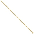 thumbnail image 4 of Auriga Fine Jewelry 925 Sterling Silver Gold-tone 7.5 inch Heart and Cross Bracelet for Women, 4 of 6
