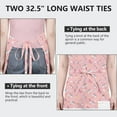 thumbnail image 6 of Cartoon Unicorn Rainbow Cloud Moon Star Apron-Garden Aprons for Women with Pockets-Cotton Linen Waterproof Kitchen Cooking Gardening Aprons Adjustable for Kitchen,Cooking,BBQ and Salon 33x27 Inch, 6 of 7