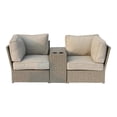 thumbnail image 1 of Living Source International 3-Piece Wicker Seating Group with Cushion in Gray, 1 of 3