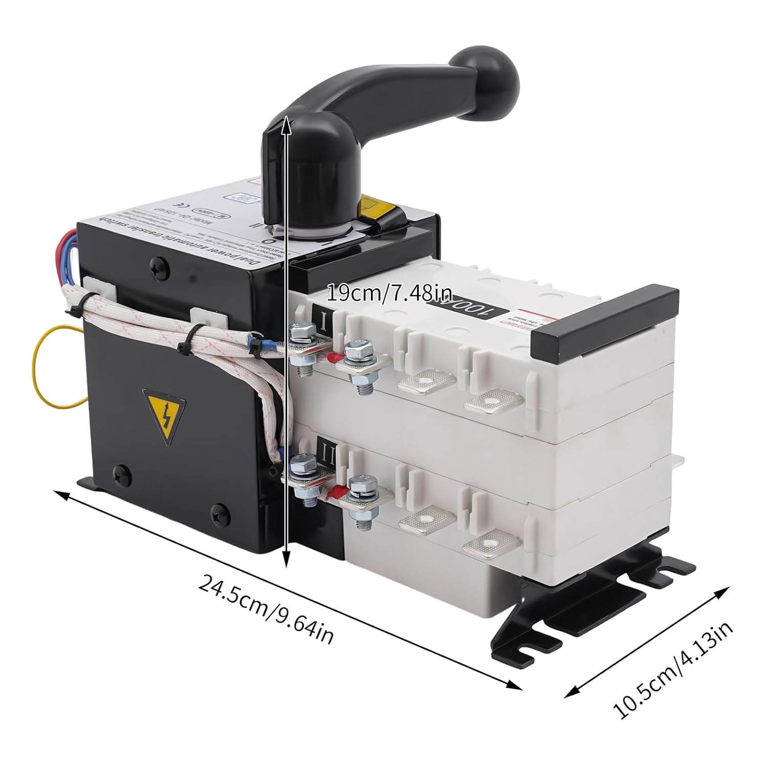 110V Dual Power Automatic Transfer Switch ,Automatic Generator Changeover Switch 100A/4P for Office Buildings, Shopping Malls, Banks