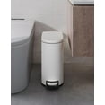 thumbnail image 3 of Step-On Trash Can Set – 13.2 & 2.6 Gal Stainless Steel – Soft-Close Lid & Removable Buckets – Odor Control – Slim Rectangular – Kitchen, Bathroom & Office, 3 of 8