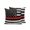 Red White Black, variant on Outdoor Pillows Waterproof, Vintage Red American Flag Bedding Throw Pillows with Insert for Couch Sofa Bed, US Flag Stripe Retro Starts 18x18 Inch Pillowcases Decorative Patio Pillow Set of 1